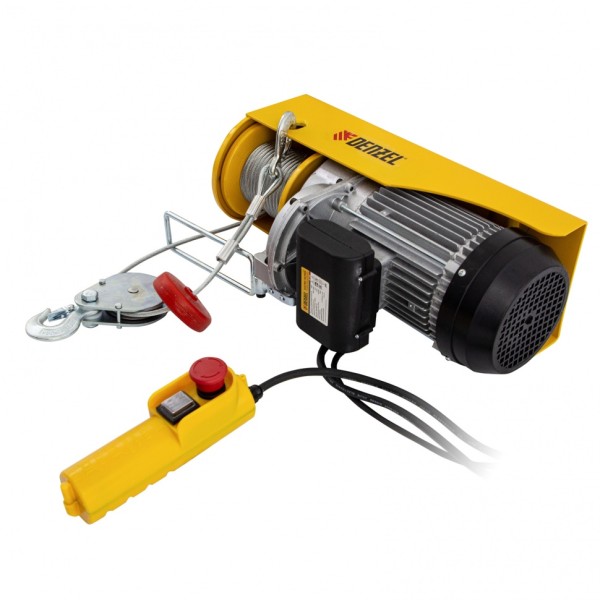 Тельфер электрический TF-1200,1.2 т, 1800 Вт, высота 12 м, 8 м/мин Denzel 52018