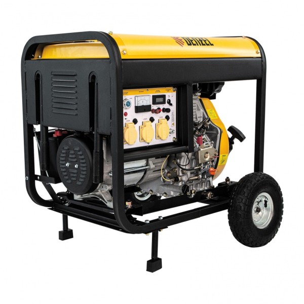 Генератор дизельный DD6300Е, 5.0 кВт, 220 В/50 Гц, 15 л, электростартер Denzel 94657