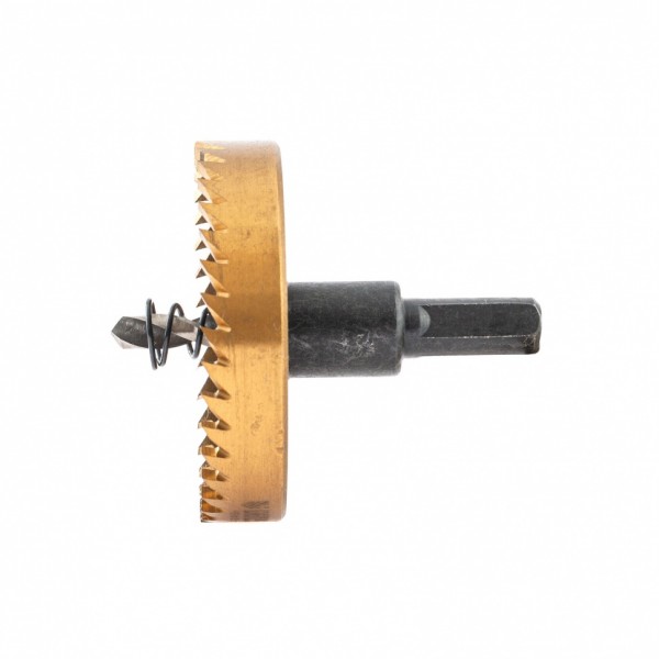 Коронка по металлу HSS, 63 мм, нитридтитановое покрытие Denzel 724120