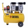 Компрессор DLS950/24 безмаслянный малошумный 950 Вт, 165 л/мин, ресивер 24 л Denzel 58026