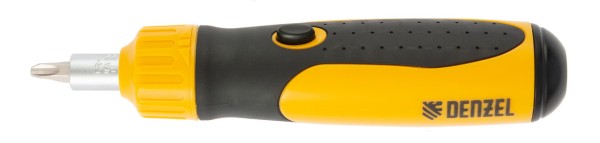 Отвертка реверсивная, механизм SmartPush 12 шт, S2 Denzel 7711611