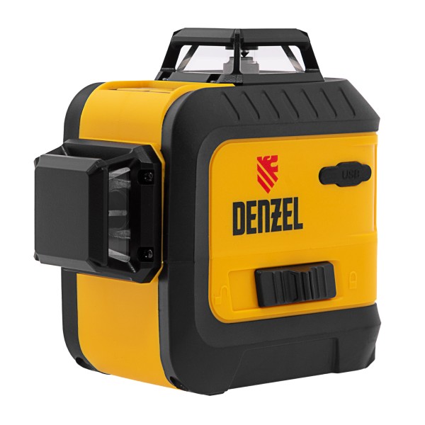 Лазерный уровень мультипризм. LXI 360-3 Green, 30 м, 520 нм, акк. Li 2800 mAh, резьба 1/4 Denzel 35079