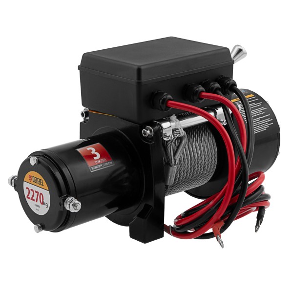 Лебедка автомобильная электрическая LB- 2200, 2,2 т, 3,3 кВт, 12 В Denzel 52022