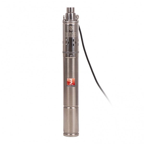 Скважинный насос DWS-3-75, винтовой, диаметр 3, 500 Вт, 1600 л/ч, напор 75 м Denzel 97250