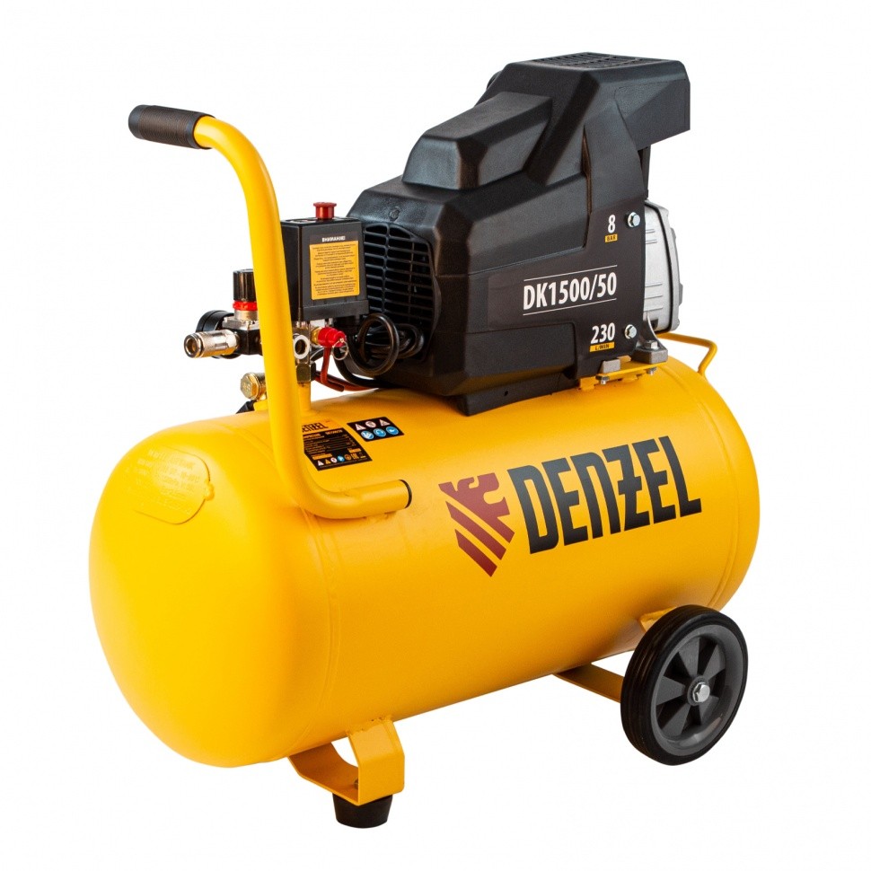 Компрессор воздушный DK1500/50, Х-PRO 1.5 кВт, 230 л/мин, 50 л Denzel 58064