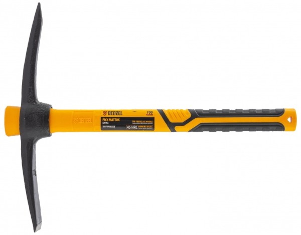 Кирка 700 г, фибергласовая обрезиненная рукоятка 385 мм Denzel 21831