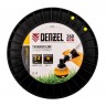 Леска для триммера звезда, 2,4мм х 260м, на DIN катушке FLEX CORD Denzel 96286