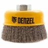 Щетка для УШМ, 100 мм, Чашка, витая нержавеющая проволока 0.3 мм, М14 Denzel 746053