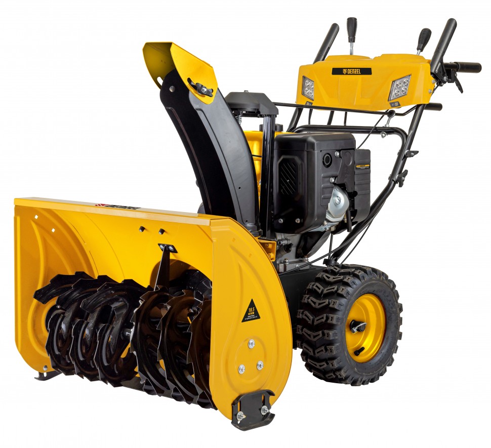 Бензиновая снегоуборочная машина SBL 711D PRO, 302cc, эл.старт, фара, обогрев, блок. дифф. Denzel 97655
