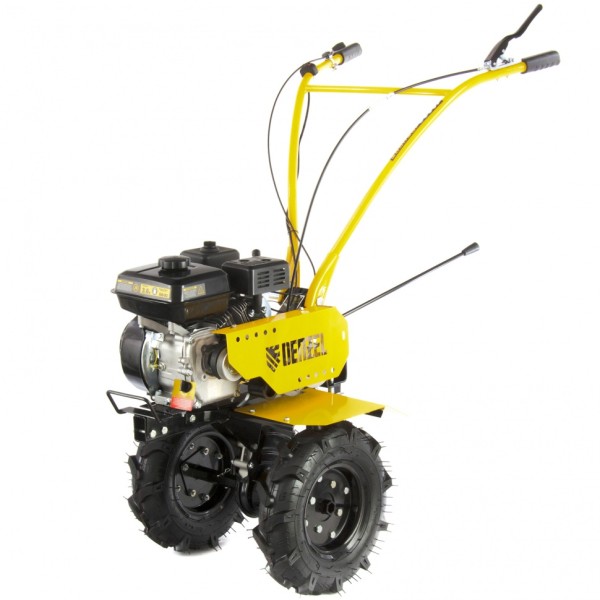 Мотоблок DPT-170, 7 л.с, ременное сцепление, ширина 85 см, глубина 35 см, фрез 3 х 3, ШОМ, передачи 2В/1Н Denzel 56401