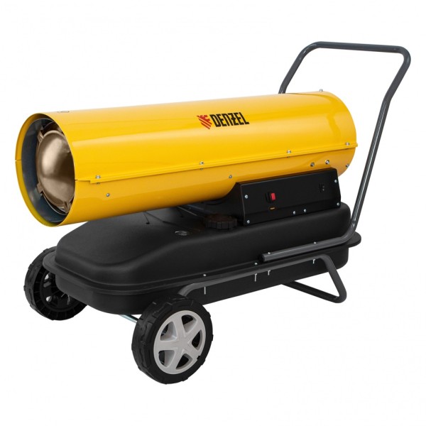 Дизельная тепловая пушка DHG-50, 50 кВт, 1100 м3/ч, прямой нагрев Denzel 96486