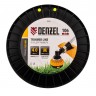 Леска для триммера витой квадрат, 4,0мм х 106м, на DIN катушке FLEX CORD Denzel 96803