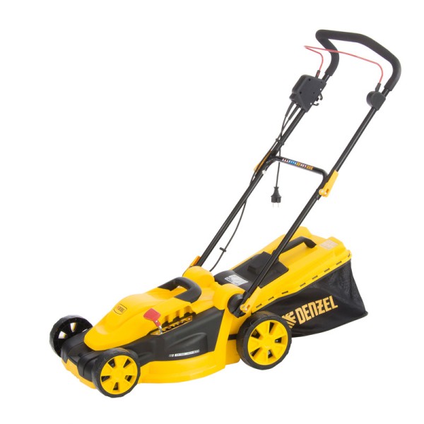 Газонокосилка электрическая GM-1800, 1800 Вт, шир. 38 см, 6 уров., травосб. 40 л. Denzel 96617