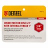 Штуцер для шланга 3/4 с наружной резьбой G1 Denzel 97272