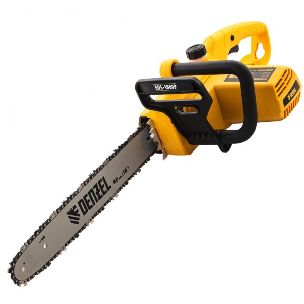 Пила цепная электрическая EDS-1800P, 1.8 кВт,поперечная, шина 40 см, шаг 3/8, паз 1.3 мм, 57 звеньев Denzel 95615