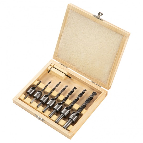 Набор сверл зенкеров по дереву, 3-10 мм, 7 шт Denzel 704272