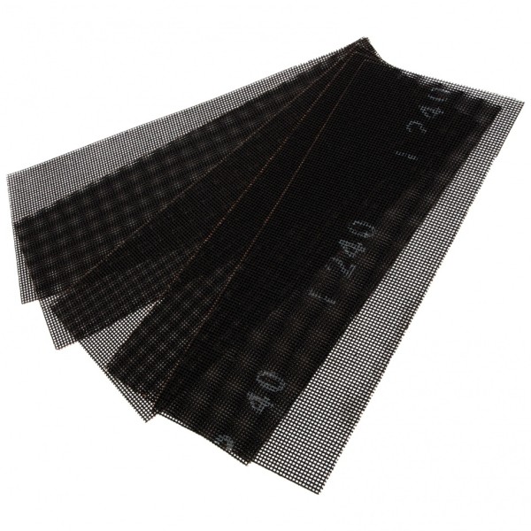 Сетка абразивная, P 240, 115 х 280 мм, 5 шт Denzel 75183