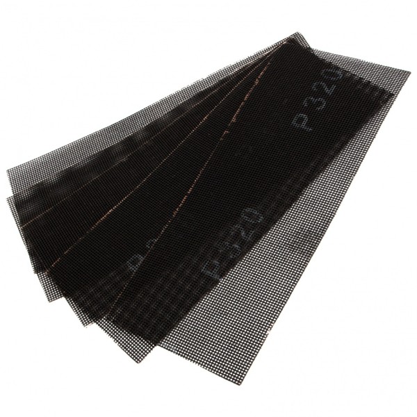 Сетка абразивная, P 320, 115 х 280 мм, 5 шт Denzel 75185