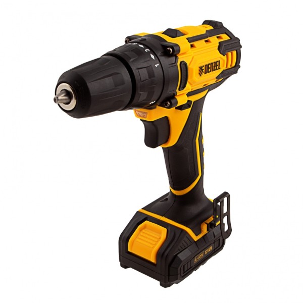 Дрель-шуруповерт аккумуляторная CDL-12-01CB, Li-Ion, 12 В, 1 акк. Denzel 26104