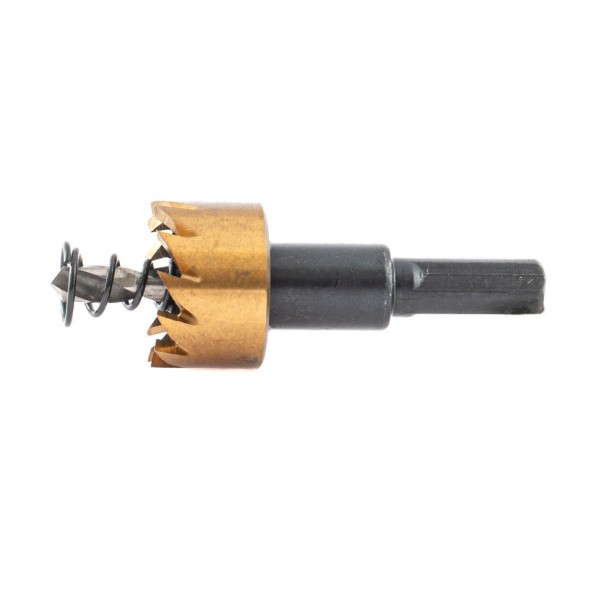 Коронка по металлу HSS, 22 мм, нитридтитановое покрытие Denzel 724103