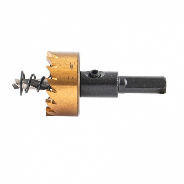 Коронка по металлу HSS, 28 мм, нитридтитановое покрытие Denzel 724106